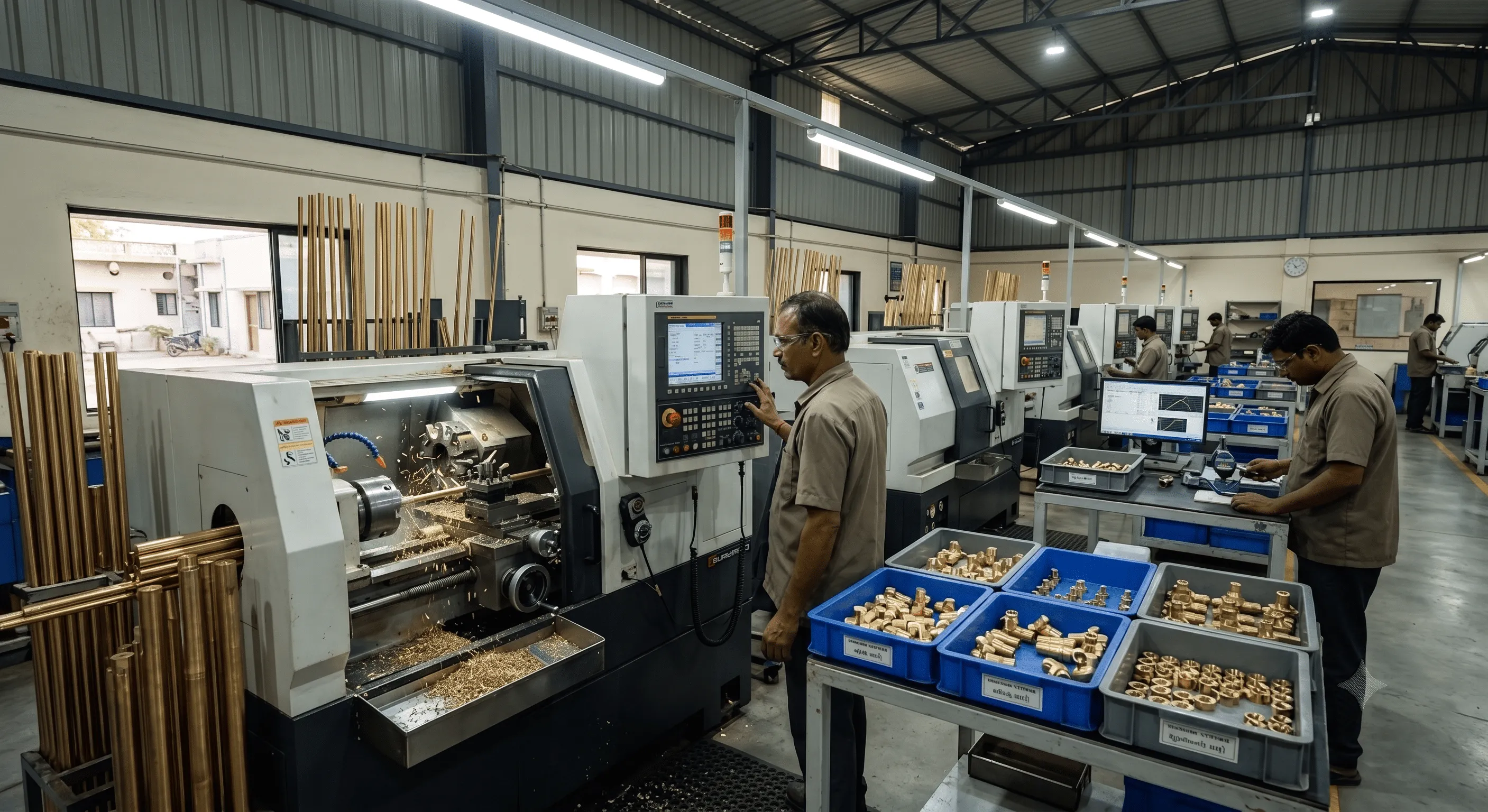 Inside the Delux Metal Products manufacturing plant